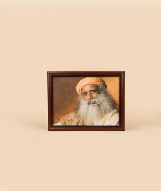 Sadhguru Photo - 8x6 (With Frame And Stand)