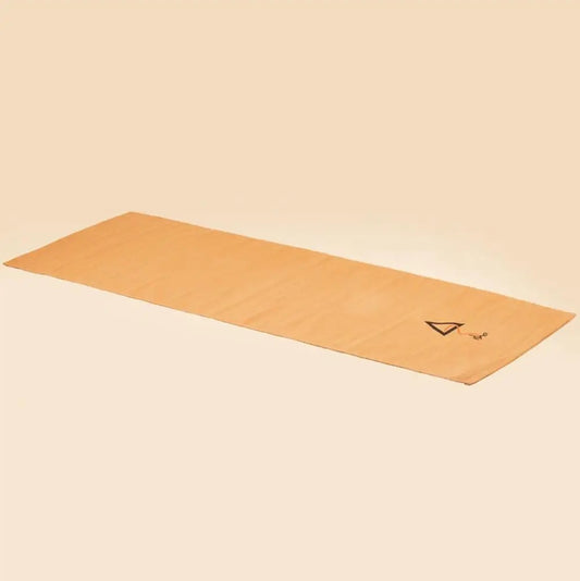 100% Cotton Rug Yoga Mat - Orange. Eco-friendly. Washable. For Yoga And Exercise.